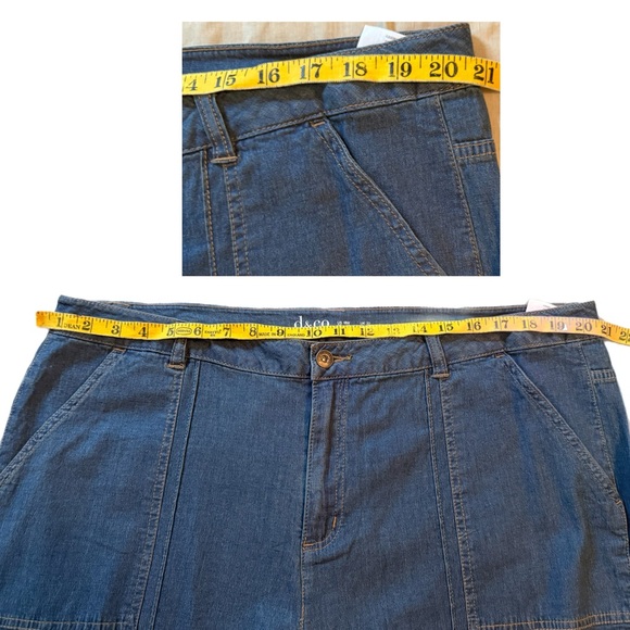 Denim & Co Plus Size Light Wash Wide-Leg Jeans in 18W NWOT - Picture 8 of 16